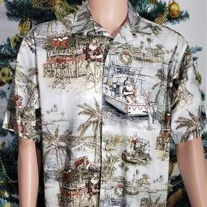 WINDHAM POINTE TROPICAL VACATION SANTA SHIRT